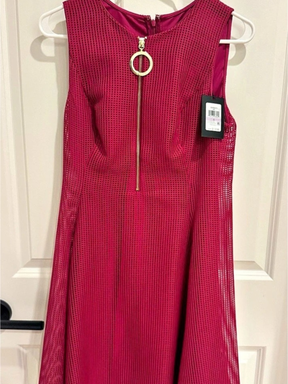 DKNY Women's Pink Geometric Mini Dress Size 6